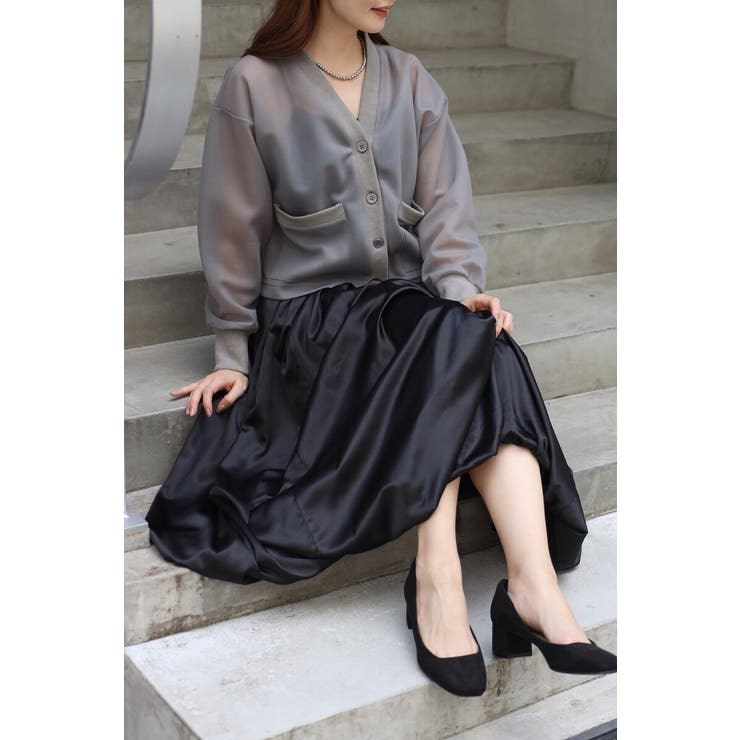 サテンバルーンスカート 77-003880 | BONJOUR SAGAN | 詳細画像16 