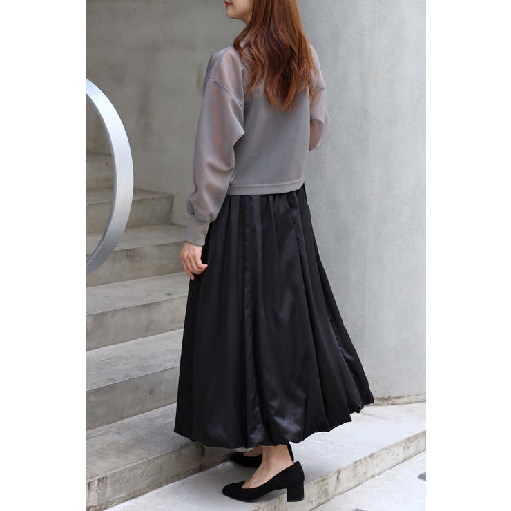 サテンバルーンスカート 77-003880 | BONJOUR SAGAN | 詳細画像18 