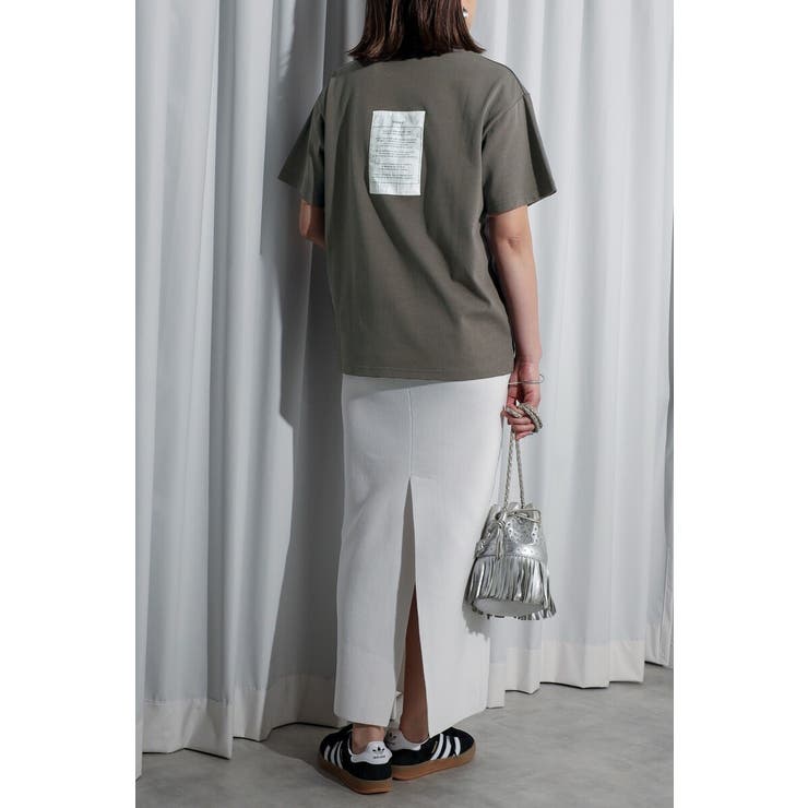 バックビッグラベルTシャツ 77-003889 | BONJOUR SAGAN | 詳細画像1 