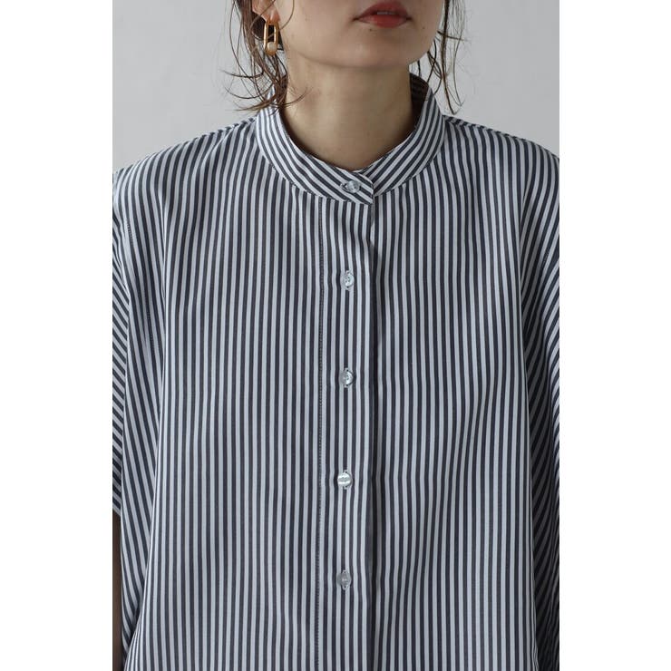 バンドカラースクエアポンチョシャツ  77-003892 | BONJOUR SAGAN | 詳細画像8 