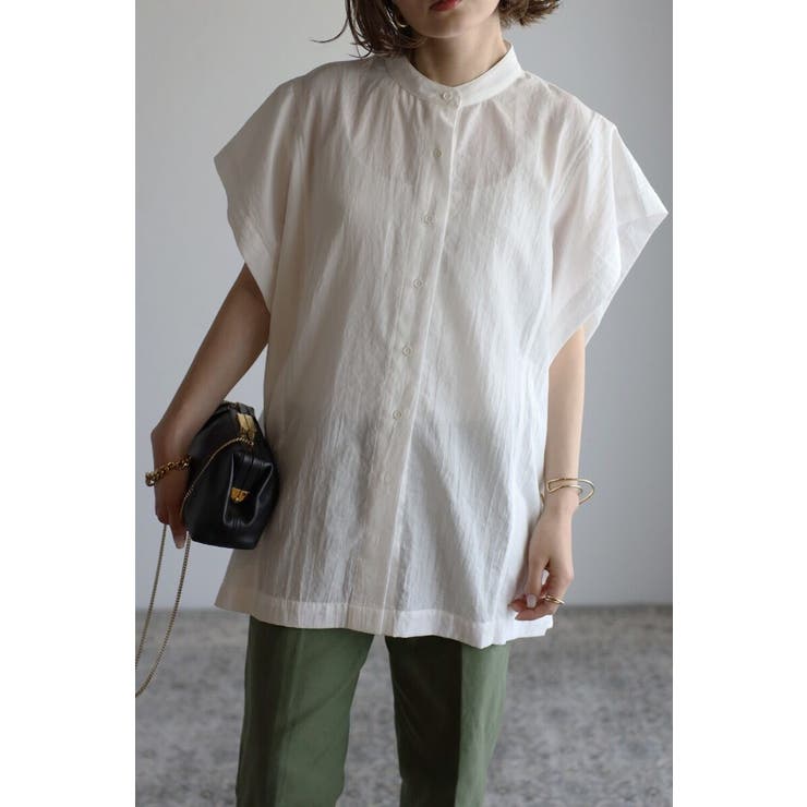 バンドカラースクエアポンチョシャツ  77-003892 | BONJOUR SAGAN | 詳細画像10 