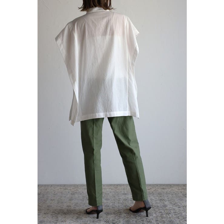 バンドカラースクエアポンチョシャツ  77-003892 | BONJOUR SAGAN | 詳細画像15 