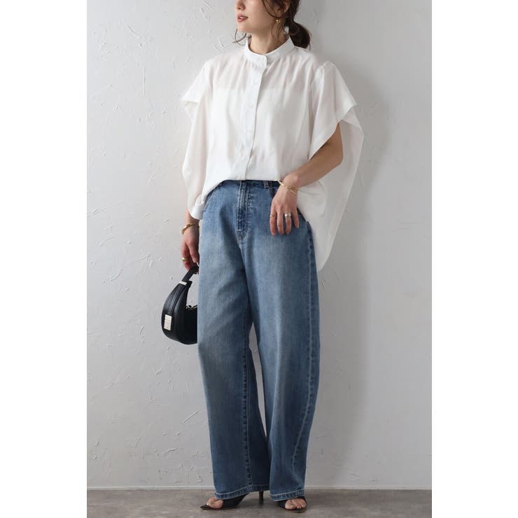 バンドカラースクエアポンチョシャツ  77-003892 | BONJOUR SAGAN | 詳細画像16 