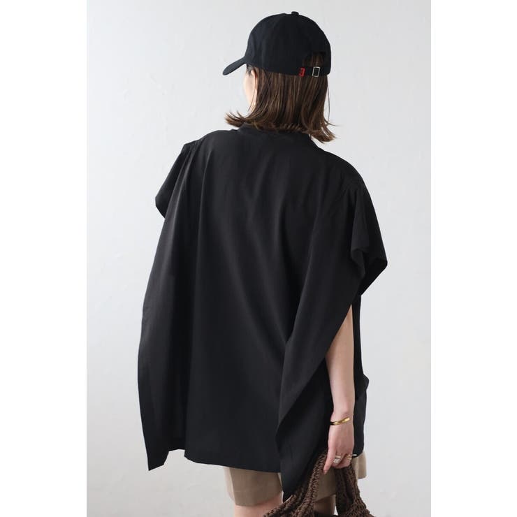 バンドカラースクエアポンチョシャツ  77-003892 | BONJOUR SAGAN | 詳細画像21 