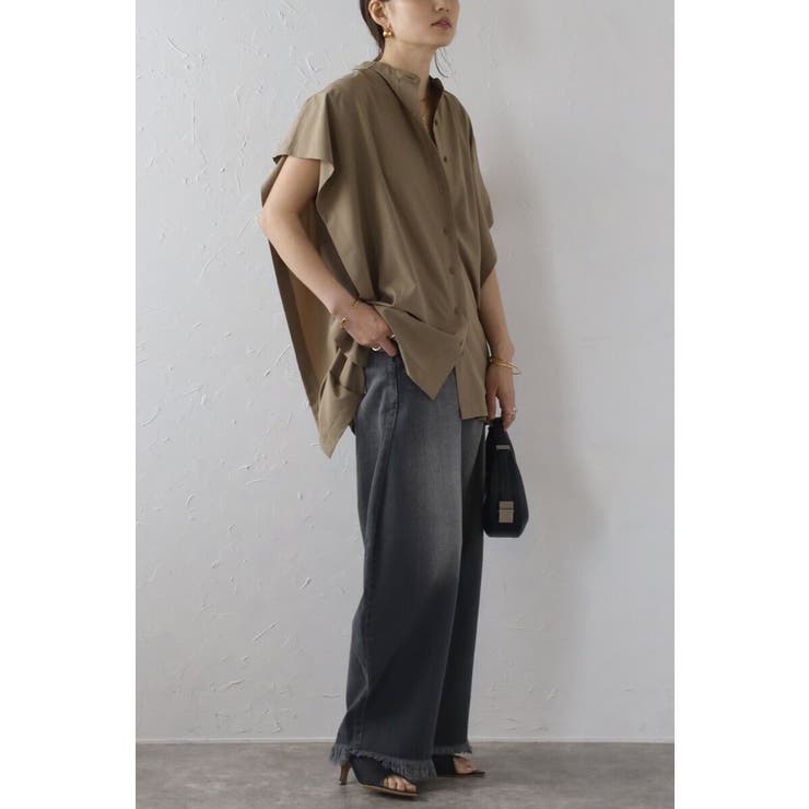 バンドカラースクエアポンチョシャツ  77-003892 | BONJOUR SAGAN | 詳細画像26 