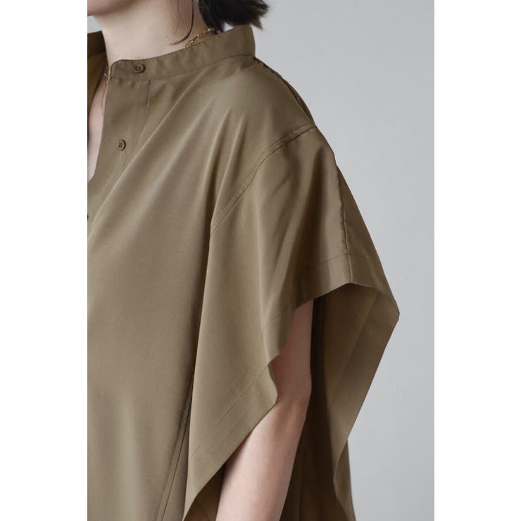 バンドカラースクエアポンチョシャツ  77-003892 | BONJOUR SAGAN | 詳細画像30 