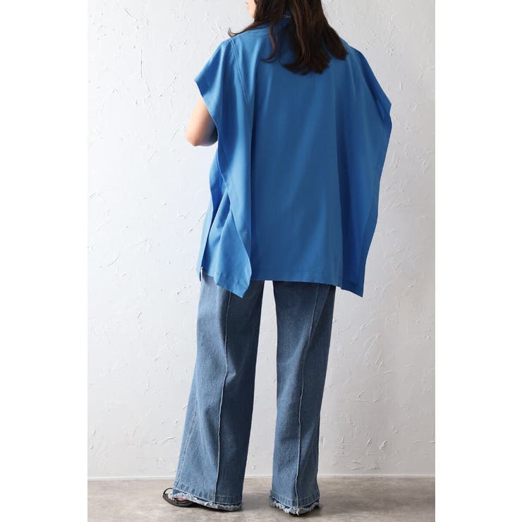 バンドカラースクエアポンチョシャツ  77-003892 | BONJOUR SAGAN | 詳細画像35 