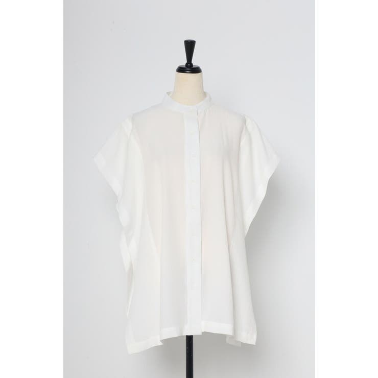 バンドカラースクエアポンチョシャツ  77-003892 | BONJOUR SAGAN | 詳細画像38 