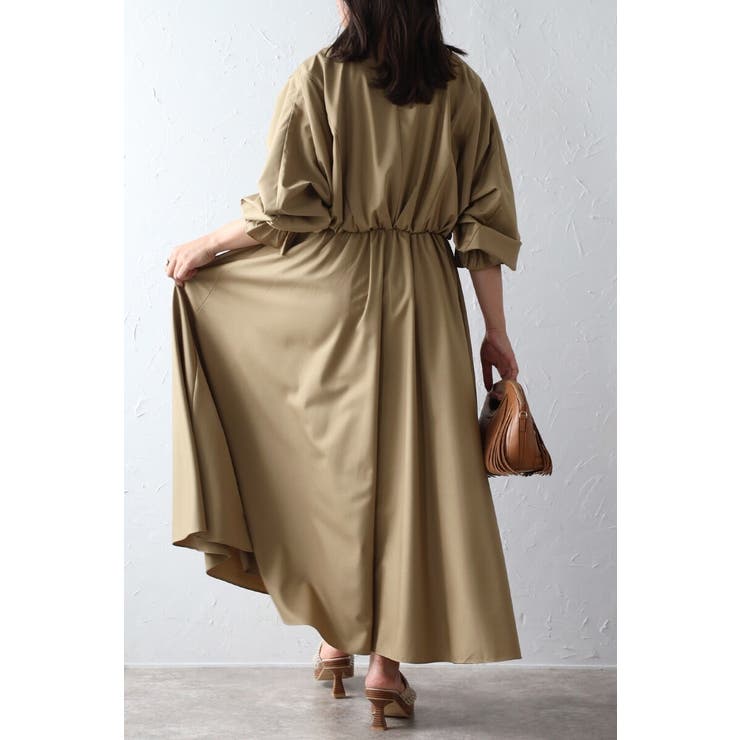 前後2WAYキャンディースリーブディープVワンピース 77-003894 | BONJOUR SAGAN | 詳細画像4 