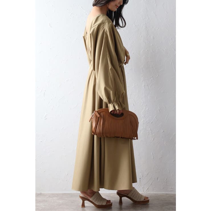 前後2WAYキャンディースリーブディープVワンピース 77-003894 | BONJOUR SAGAN | 詳細画像7 