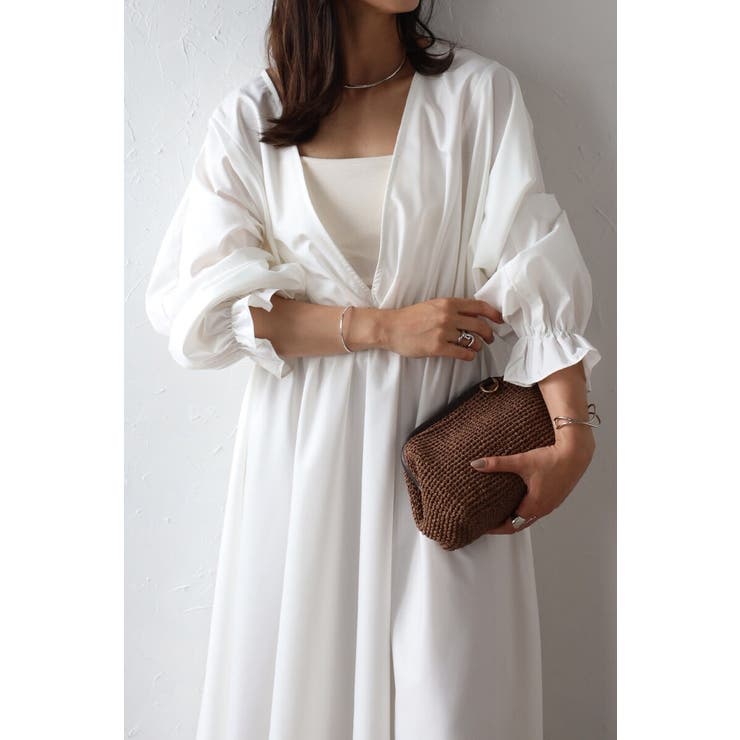 前後2WAYキャンディースリーブディープVワンピース 77-003894 | BONJOUR SAGAN | 詳細画像9 