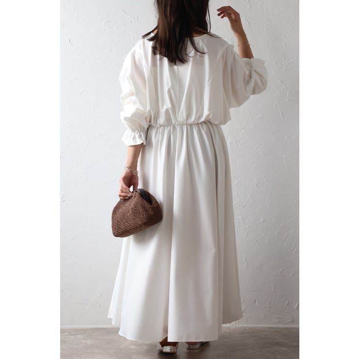 前後2WAYキャンディースリーブディープVワンピース 77-003894 | BONJOUR SAGAN | 詳細画像13 