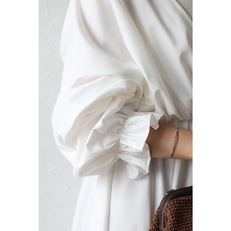 前後2WAYキャンディースリーブディープVワンピース 77-003894 | BONJOUR SAGAN | 詳細画像15 