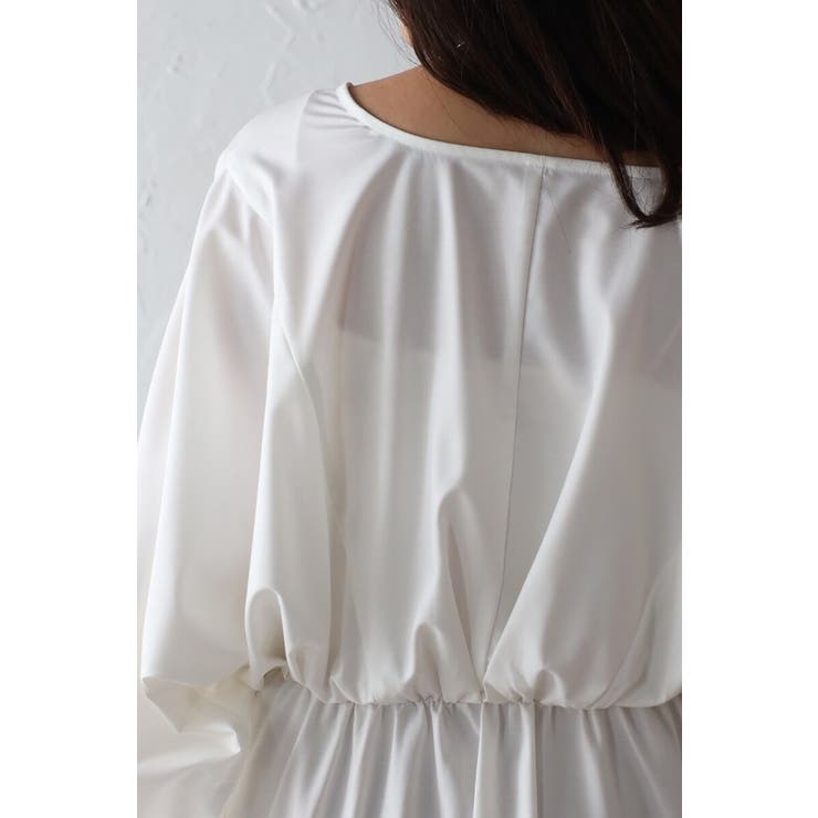 前後2WAYキャンディースリーブディープVワンピース 77-003894 | BONJOUR SAGAN | 詳細画像16 