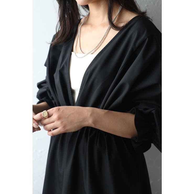 前後2WAYキャンディースリーブディープVワンピース 77-003894 | BONJOUR SAGAN | 詳細画像27 