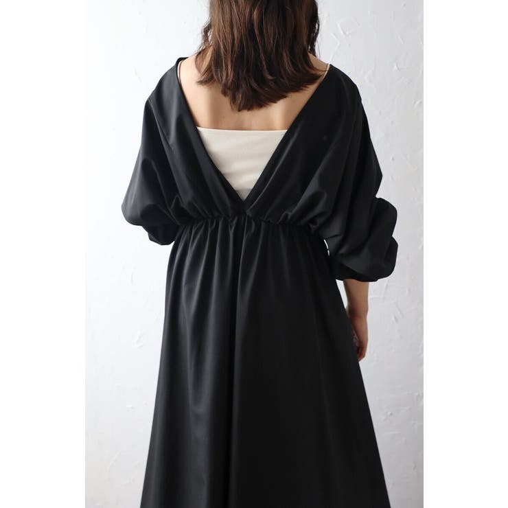 前後2WAYキャンディースリーブディープVワンピース 77-003894 | BONJOUR SAGAN | 詳細画像28 