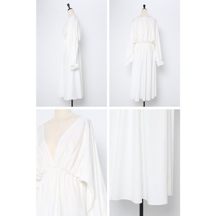 前後2WAYキャンディースリーブディープVワンピース 77-003894 | BONJOUR SAGAN | 詳細画像30 