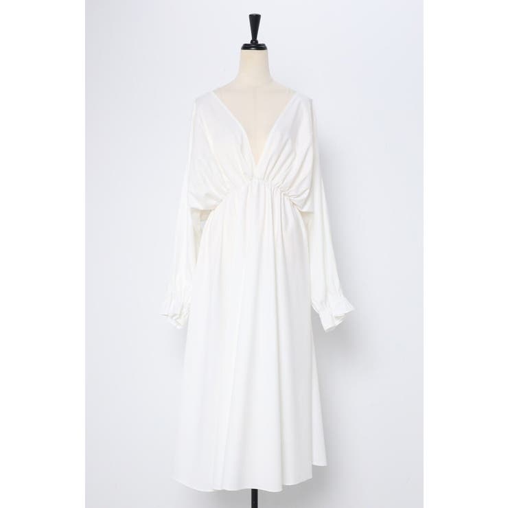 前後2WAYキャンディースリーブディープVワンピース 77-003894 | BONJOUR SAGAN | 詳細画像31 