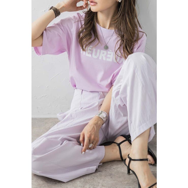 PINK | 前後2WAYロゴTシャツ 77-003895 | BONJOUR SAGAN