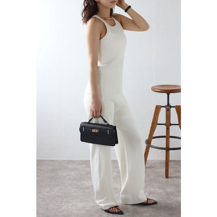 カップ付きホルターネックラメニットタンク 77-003907 | BONJOUR SAGAN | 詳細画像5 