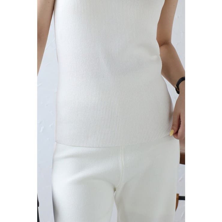 カップ付きホルターネックラメニットタンク 77-003907 | BONJOUR SAGAN | 詳細画像9 