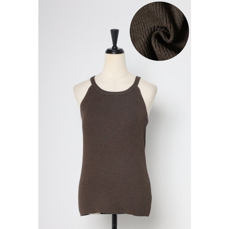 カップ付きホルターネックラメニットタンク 77-003907 | BONJOUR SAGAN | 詳細画像35 