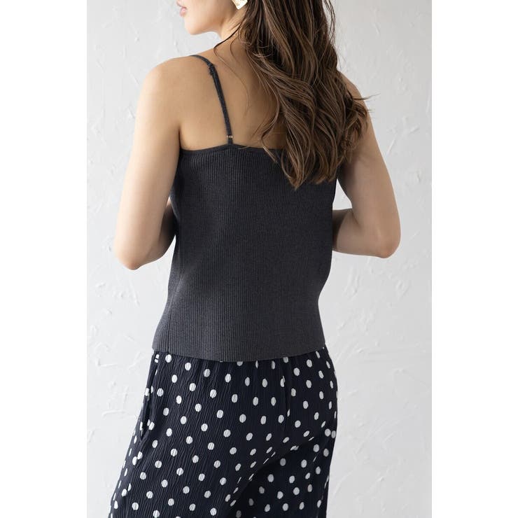 カップ付きラメニットキャミ 77-003941 | BONJOUR SAGAN | 詳細画像4 