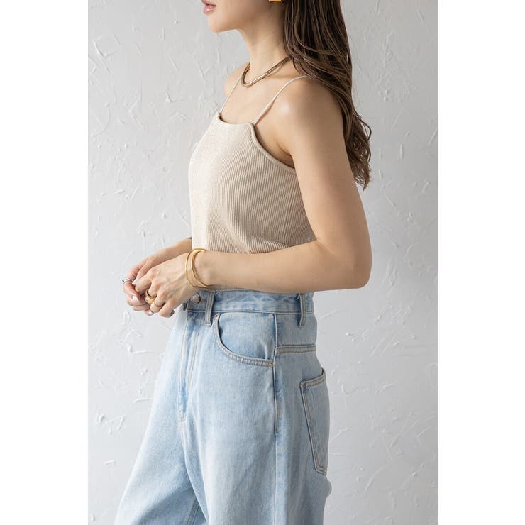 カップ付きラメニットキャミ 77-003941 | BONJOUR SAGAN | 詳細画像12 