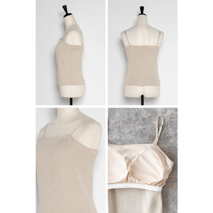 カップ付きラメニットキャミ 77-003941 | BONJOUR SAGAN | 詳細画像21 