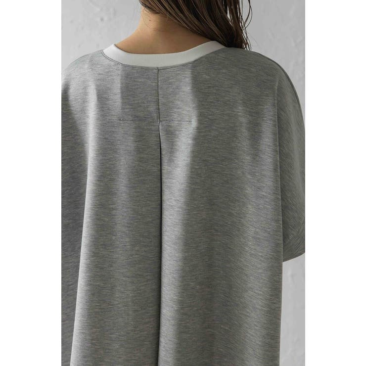 接触冷感 配色キーネックダンボールポンチョ 77-003948 | BONJOUR SAGAN | 詳細画像10 