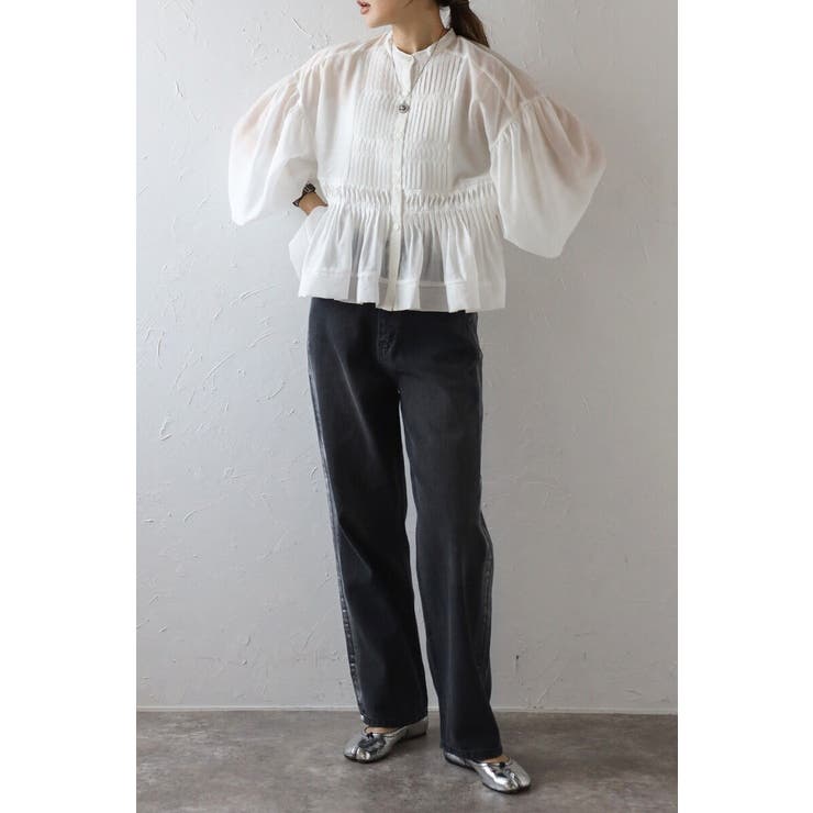 箔サイドラインデニムパンツ 77-003970 | BONJOUR SAGAN | 詳細画像2 