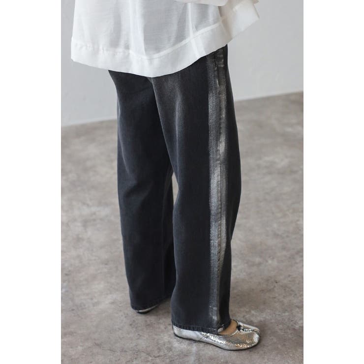 箔サイドラインデニムパンツ 77-003970 | BONJOUR SAGAN | 詳細画像5 