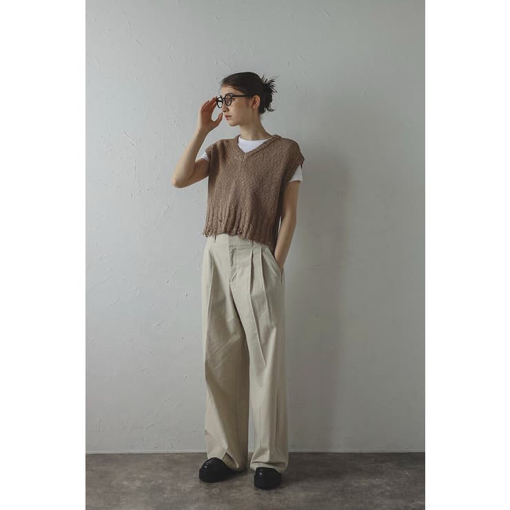 damaged knit vest | BONJOUR SAGAN | 詳細画像2 