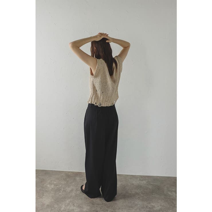 damaged knit vest | BONJOUR SAGAN | 詳細画像14 