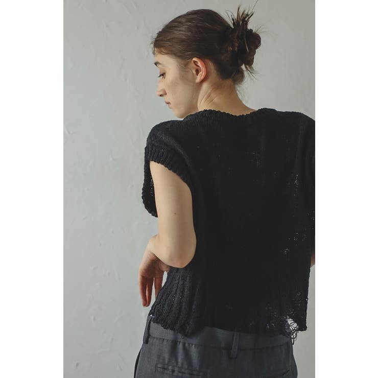 damaged knit vest | BONJOUR SAGAN | 詳細画像19 