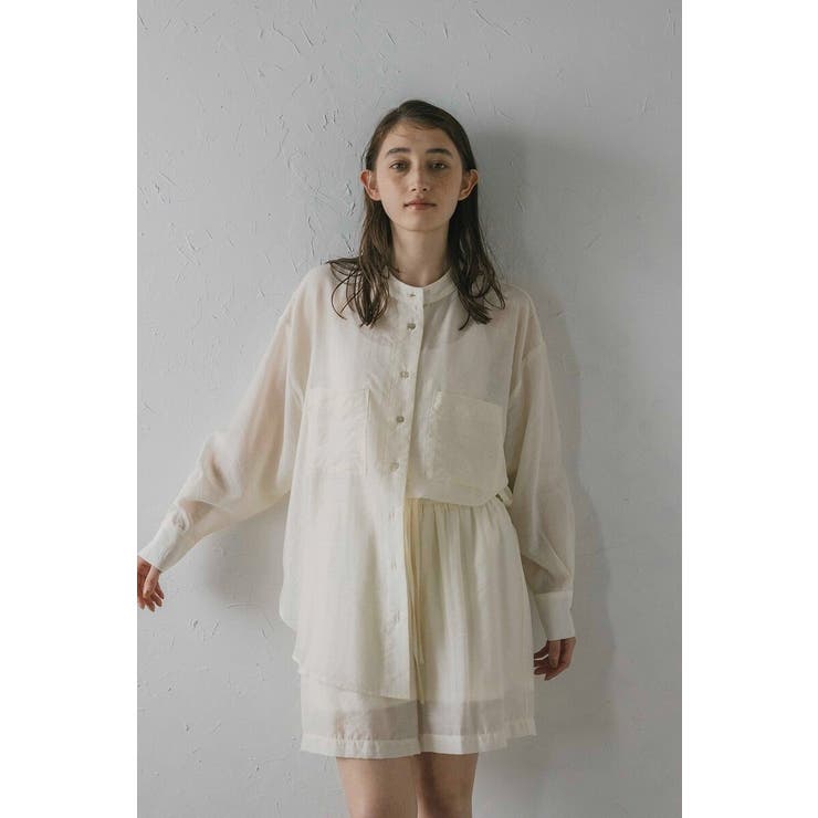 OFF-WHITE | sheer long sleeve | BONJOUR SAGAN