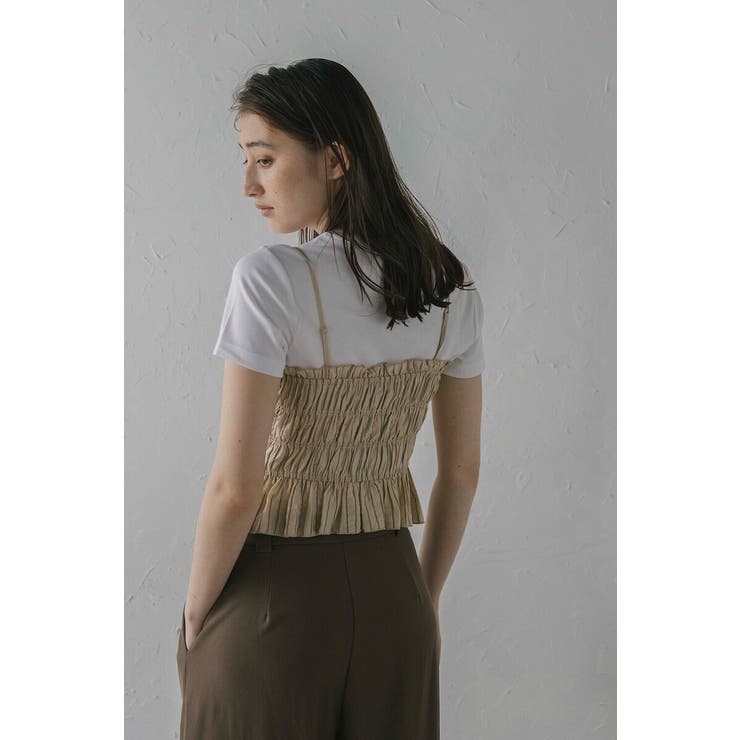 shirring stripe bustier | BONJOUR SAGAN | 詳細画像4 
