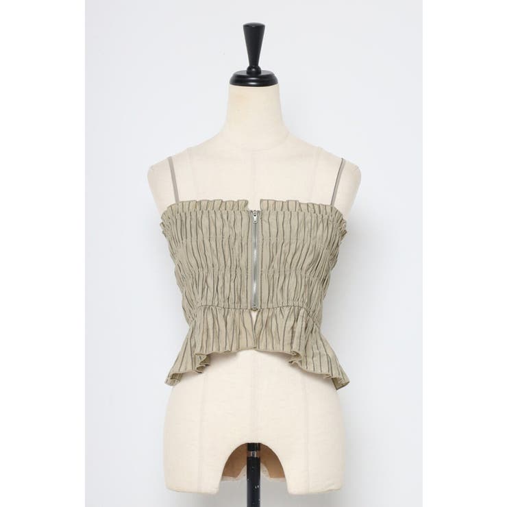 shirring stripe bustier | BONJOUR SAGAN | 詳細画像27 