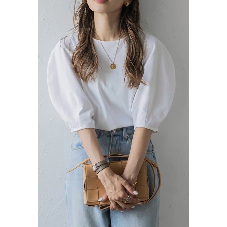 コクーンスリーブTシャツ 77-003993 | BONJOUR SAGAN | 詳細画像1 