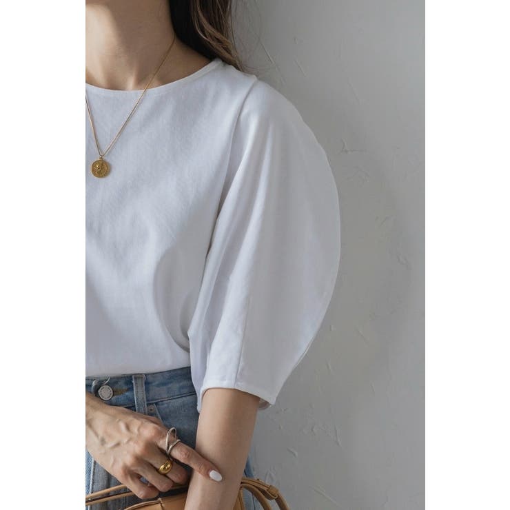 コクーンスリーブTシャツ 77-003993 | BONJOUR SAGAN | 詳細画像3 