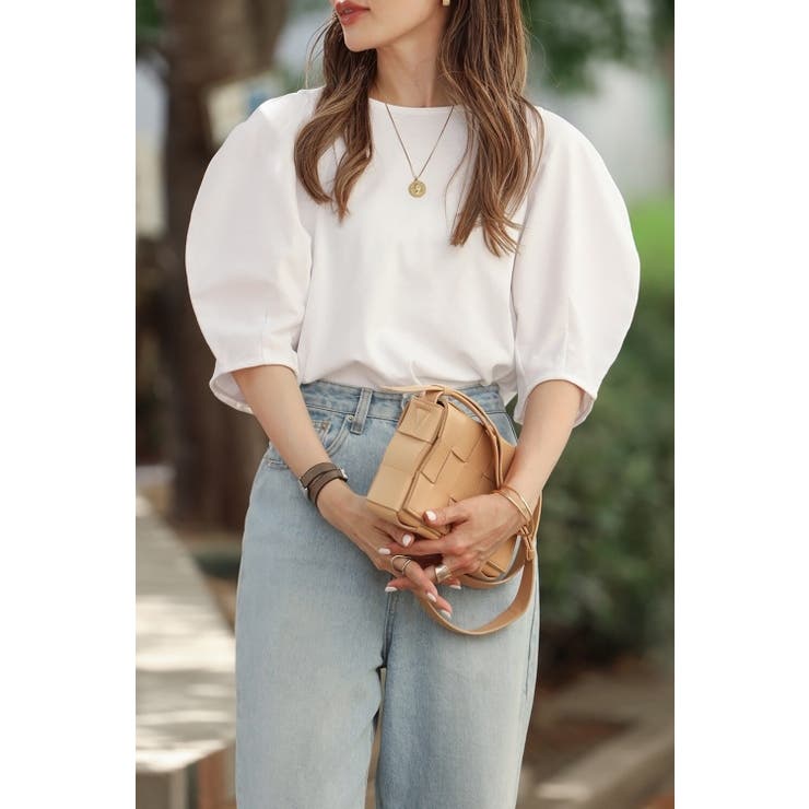 コクーンスリーブTシャツ 77-003993 | BONJOUR SAGAN | 詳細画像5 