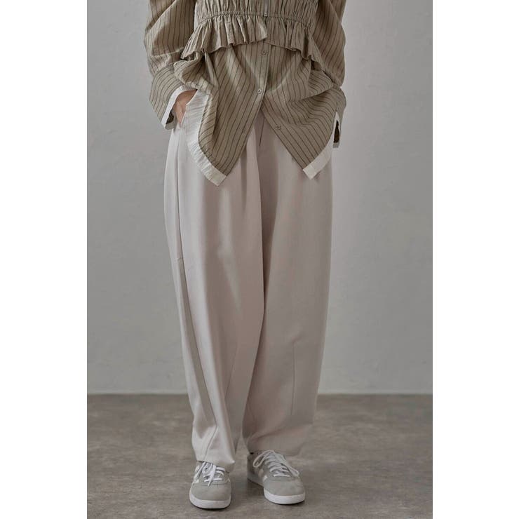 twill curved slacks | BONJOUR SAGAN | 詳細画像5 