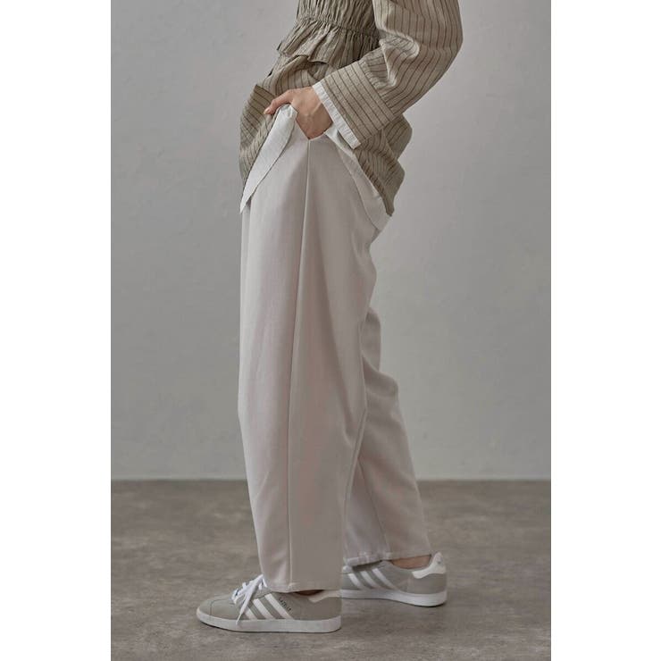 twill curved slacks | BONJOUR SAGAN | 詳細画像6 