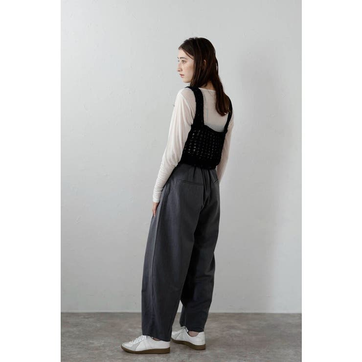 twill curved slacks | BONJOUR SAGAN | 詳細画像12 