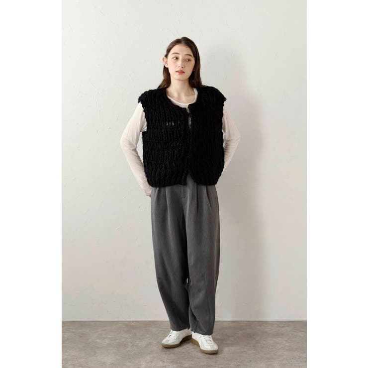 twill curved slacks | BONJOUR SAGAN | 詳細画像13 