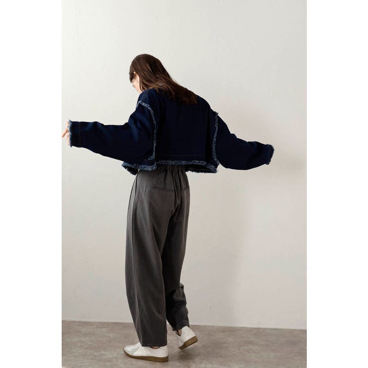 twill curved slacks | BONJOUR SAGAN | 詳細画像17 