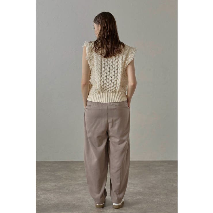 twill curved slacks | BONJOUR SAGAN | 詳細画像21 