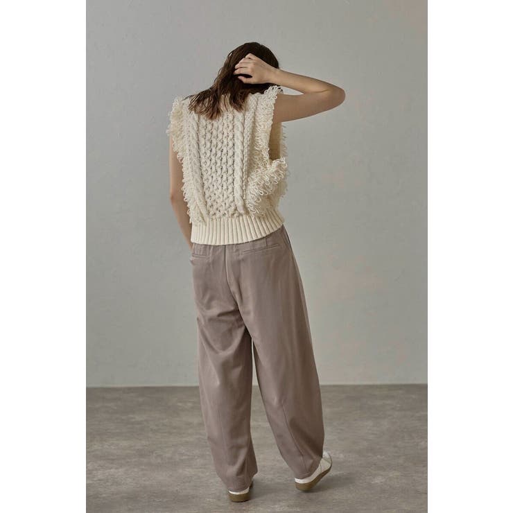 twill curved slacks | BONJOUR SAGAN | 詳細画像22 