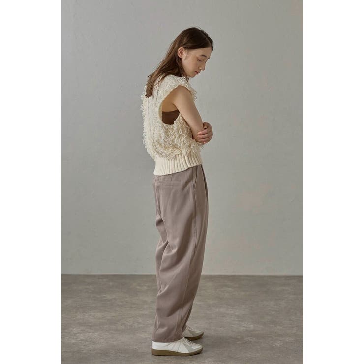 twill curved slacks | BONJOUR SAGAN | 詳細画像23 