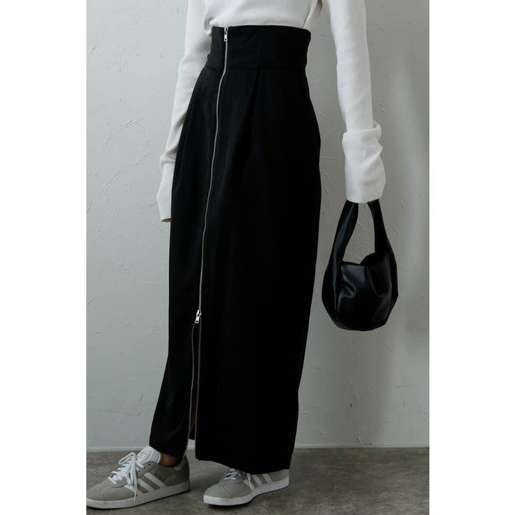 BLACK | twill waist marked | BONJOUR SAGAN